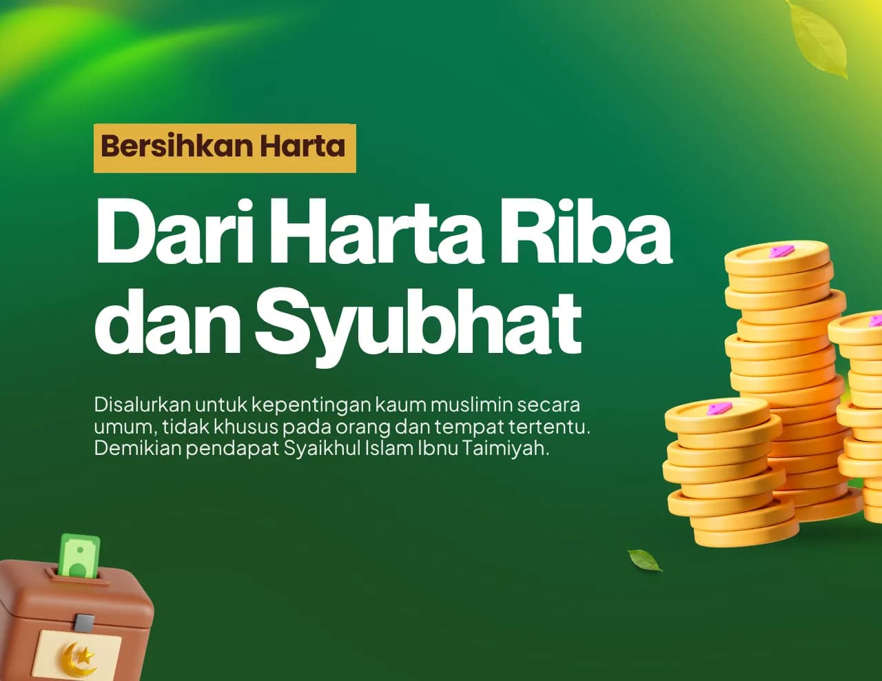 Bersihkan Harta Riba