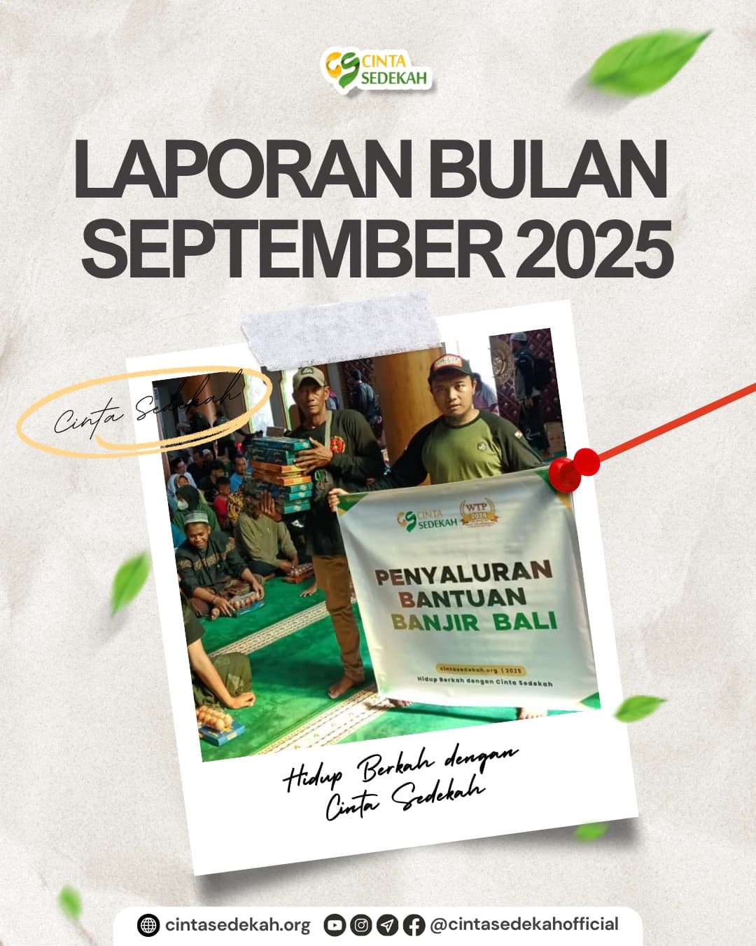 Majalah Cinta Sedekah Edisi September 2025
