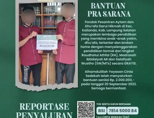 Bantuan Prasarana PonPes Aytam Dhu’afa di Kalianda, Lampung Selatan